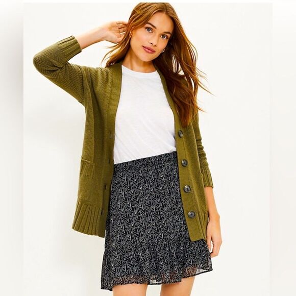 NWT Loft Heart Tiered Skirt Size Small - Picture 1 of 6
